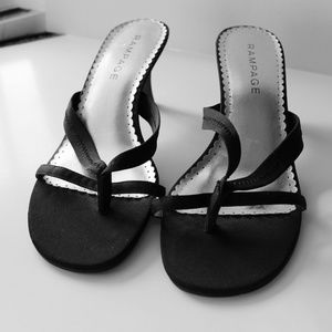 Rampage strappy black heels